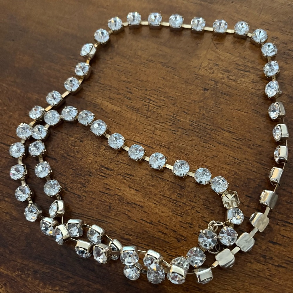New Elegant Large Rhinestone layer Necklace
